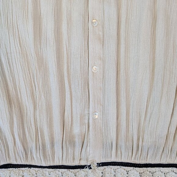 Zara Flowy Wide Strap Tank with Sequins & Lace - Picture 5 of 6